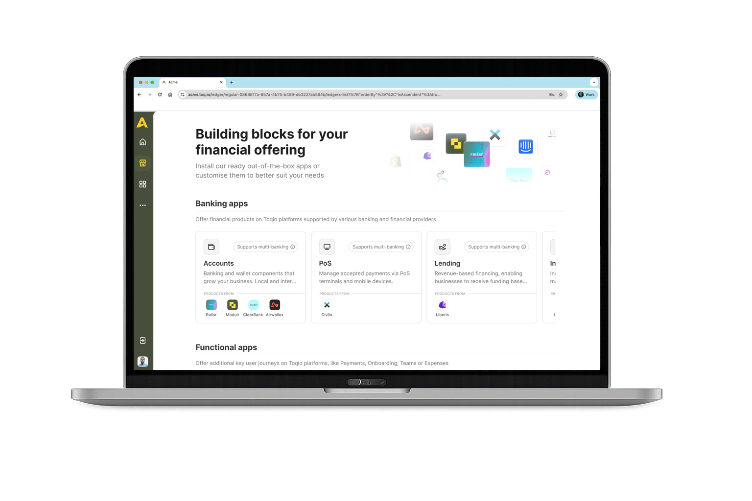 Toqio laptop building blocks