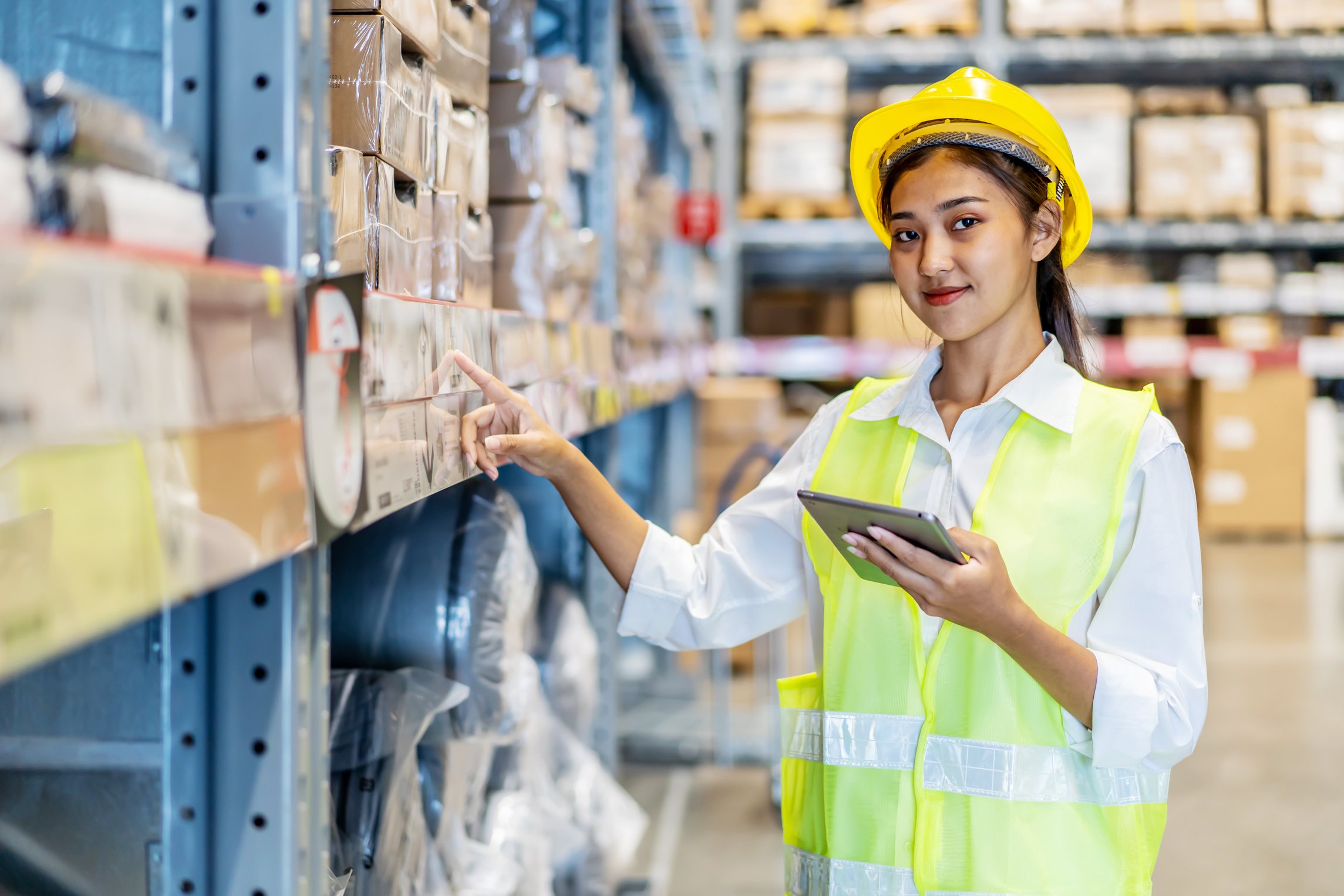 woman-happy-warehouse